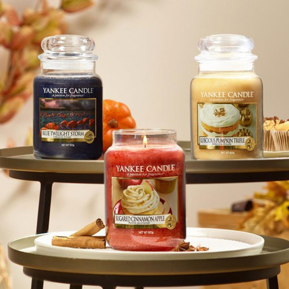 Yankee Candle LIMITED EDITION Sugared Cinnamon Apple Large Jar Extra Image 1